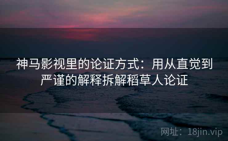神马影视里的论证方式：用从直觉到严谨的解释拆解稻草人论证