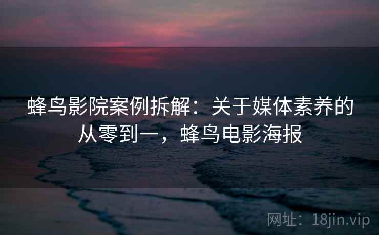 蜂鸟影院案例拆解：关于媒体素养的从零到一，蜂鸟电影海报