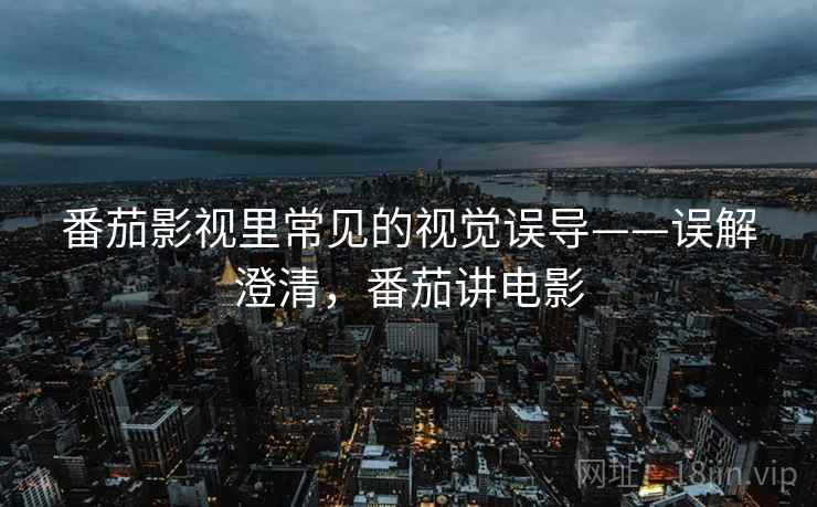 番茄影视里常见的视觉误导——误解澄清，番茄讲电影
