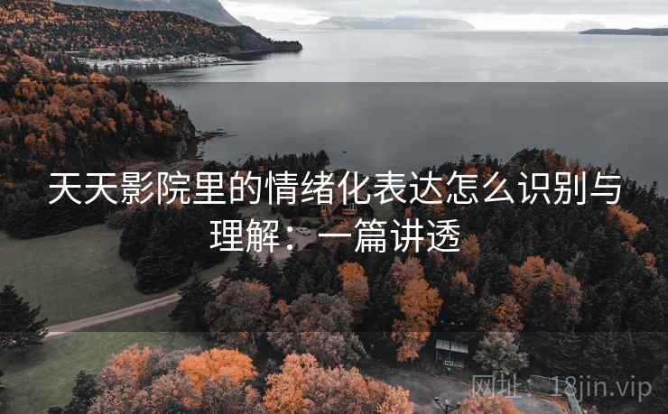 天天影院里的情绪化表达怎么识别与理解：一篇讲透