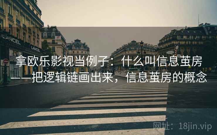 拿欧乐影视当例子：什么叫信息茧房——把逻辑链画出来，信息茧房的概念