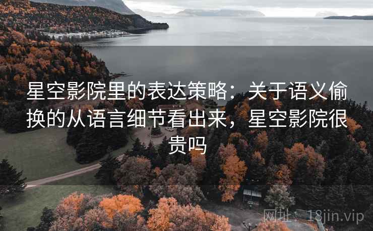 星空影院里的表达策略:关于语义偷换的从语言细节看出来,星空影院很贵吗 星空影院里的表达策略:关于语义偷换的从语言细节看出来,星空影院很贵吗